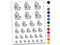 Chubby Caterpillar Eating Leaf Temporary Tattoo Water Resistant Fake Body Art Set Collection